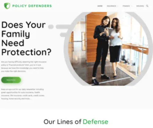 Policydefenders.com(Policy Defenders) Screenshot