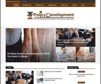 Policydevelopment.org(Homepage 1) Screenshot