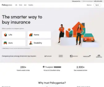 Policygenius.com(Insurance) Screenshot