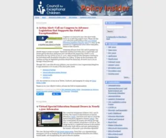 Policyinsider.org(CEC Policy Insider) Screenshot