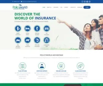 PolicyWorld.com(Compare & Buy Best Insurance Policy Online) Screenshot