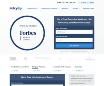 Policyzip.com(Consumer Education for Insurance and Financial Services) Screenshot