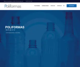 Poliformas.com.mx(Fábrica de envases de Pet en México) Screenshot