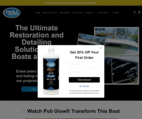 Poliglowproducts.com(Our poli glow products Store) Screenshot