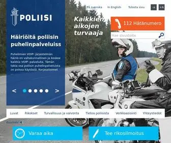 Poliisi.fi(Poliisi on mukana jokaisen arjessa. vastaamme monissa lupa) Screenshot