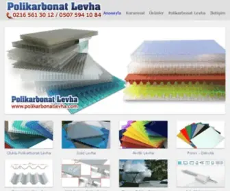 Polikarbonatlevha.com(Polikarbonat levha) Screenshot