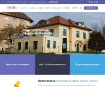 Poliklinika-Helena.hr(Poliklinika za dječje bolesti Helena) Screenshot