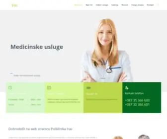 Poliklinika-Irac.ba(Poliklinika "Medical Irac") Screenshot