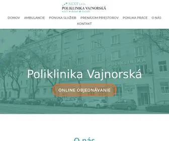 Poliklinika-VajNorska.sk(Poliklinika Vajnorsk) Screenshot