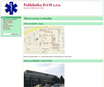 Poliklinikadam.cz(Poliklinika DAM) Screenshot
