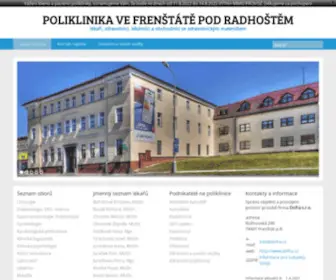 Poliklinikafrenstat.cz(Poliklinika ve Frenštátě pod Radhoštěm) Screenshot