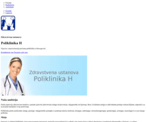 Poliklinikah.ba(Poliklinika H) Screenshot