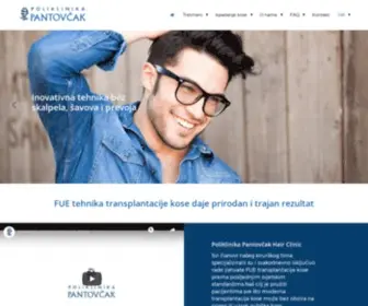 PoliklinikapantovCak.com(Poliklinika Pantovčak Hair Clinic) Screenshot