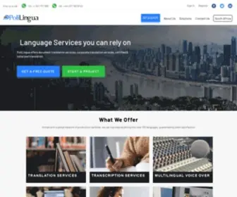 Polilingua.co.za(Translation services in South Africa) Screenshot