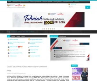 Polimelaka.edu.my(Selamat Datang ke Laman Web Politeknik Melaka) Screenshot