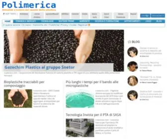 Polimerica.it(Notizie aggiornate su plastica e gomma) Screenshot