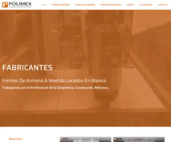 Polimex.es(Fabricantes de frentes de armario a medida) Screenshot