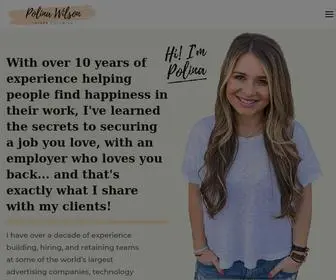 Polinawilson.com(Polina Wilson Career Coaching) Screenshot