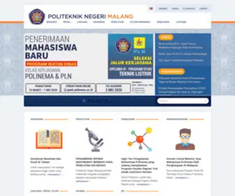 Polinema.ac.id(Politeknik Negeri Malang) Screenshot