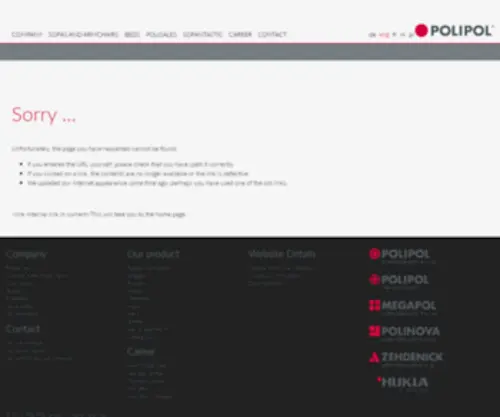 Polipol.pl(POLIPOL Unternehmensgruppe Polen) Screenshot