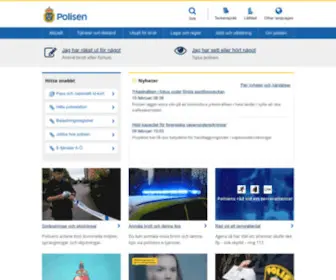 Polisen.se(Start) Screenshot