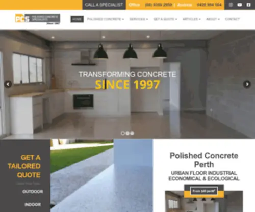 Polishedconcrete.com.au(Polished Concrete Specialists) Screenshot