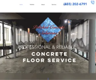 Polishedconcretesolution.com(Polished Concrete & Stained Solutions) Screenshot