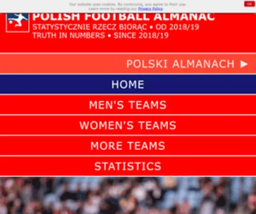 Polishfootballalmanac.net(Polish Football Almanac) Screenshot