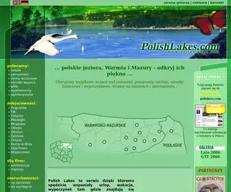 Polishlakes.com(WYJĄTKOWE wczasy na mazurach. Przegląd bazy turystycznej) Screenshot