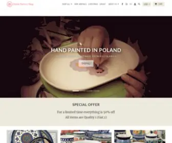 Polishpotteryshop.com(Polish Pottery Outlet) Screenshot