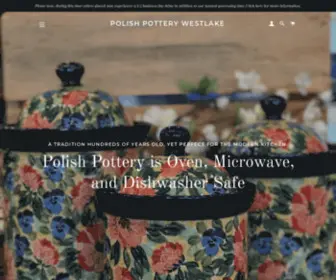 Polishpotterywestlake.com(Polish Pottery) Screenshot