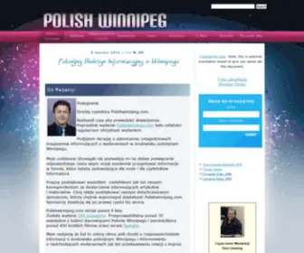 Polishwinnipeg.com(Polish Winnipeg) Screenshot