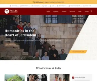 Polisjerusalem.org(The Jerusalem Institute of Languages and Humanities) Screenshot