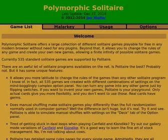 Politaire.com(Polymorphic Solitaire) Screenshot