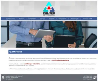 Politec.com.br(Politec Certificadora) Screenshot