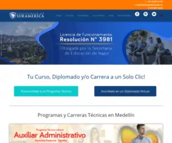 Politecnicodesuramerica.net(Cursos Virtuales Gratis) Screenshot