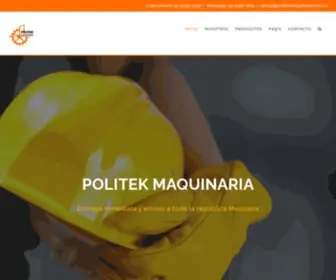Politekmaquinaria.com.mx(Politek Maquinaria) Screenshot