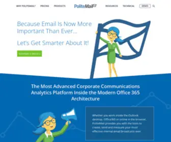 Politemail.com(The internal communications platform) Screenshot