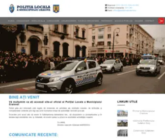 Politialocalacraiova.ro(Site oficial) Screenshot