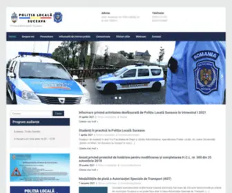 Politialocalasuceava.ro(Site-ul oficial al Politiei Locale Suceava) Screenshot