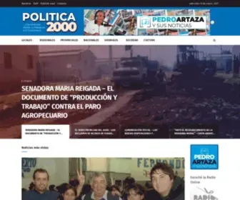 Politica2000.com.ar(Noticias de Pedro Artaza) Screenshot