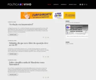 Politicaaovivo.com(Política ao Vivo) Screenshot