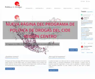 Politicadedrogas.org(Research website) Screenshot