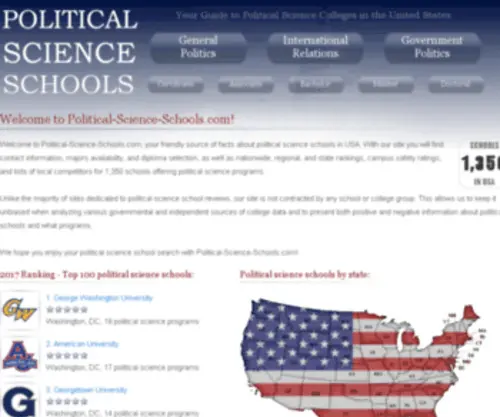 Political-Science-Schools.com(Political Science Schools) Screenshot