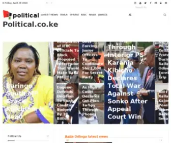 Political.co.ke(Political) Screenshot