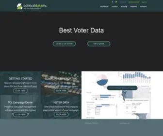 Politicaldata.com(Political Data) Screenshot