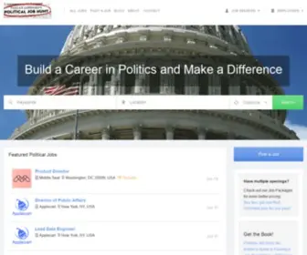 Politicaljobhunt.com(Political job hunt) Screenshot