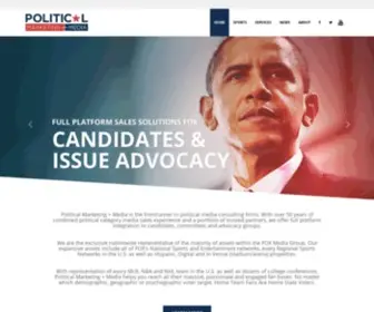 Politicalmarketingandmedia.com(Political Marketing and Media) Screenshot