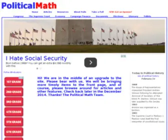 Politicalmath.com(Political blog) Screenshot