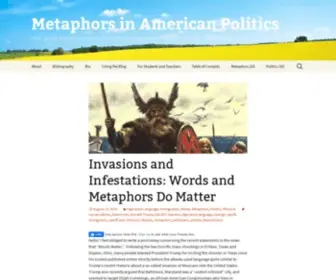 Politicalmetaphors.com(Metaphors in American Politics) Screenshot